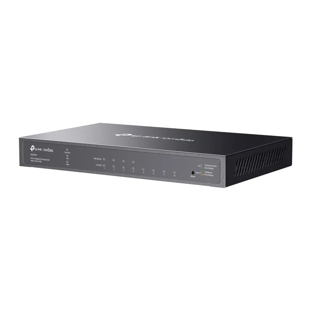 TP-LINK TP-Link Omada 8-Port Gigabit Smart Switch with 4-Port PoE+ - SG2008P