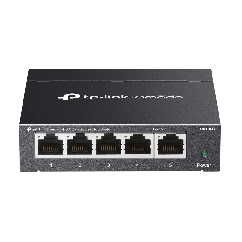 TP-LINK TP-Link Omada DS105G network switch Unmanaged Gigabit Ethernet (10/100/1000) Black - DS105G