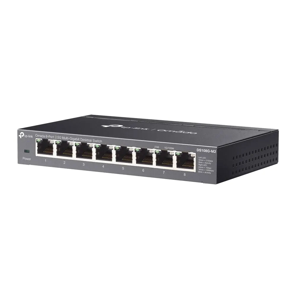 TP-LINK TP-Link Omada DS108G-M2 network switch Unmanaged 2.5G Ethernet (100/1000/2500) Black - DS108G-M2