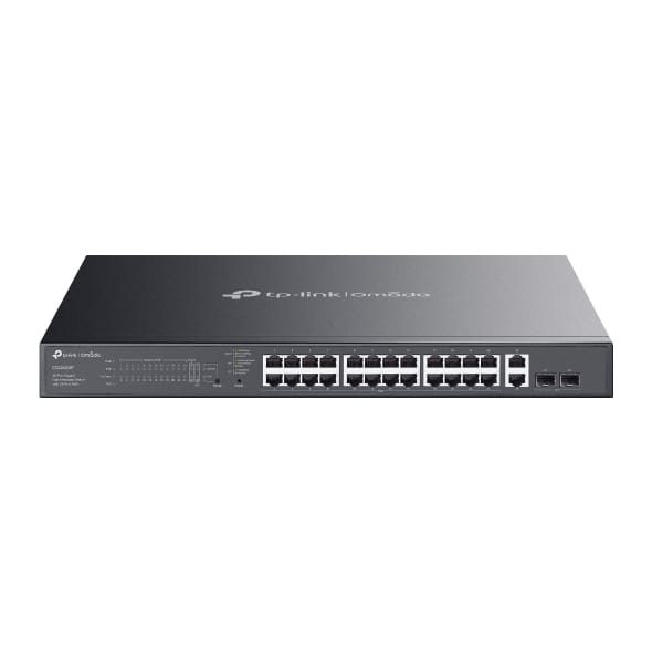 TP-LINK TP-Link Omada ES228GMP network switch Managed L2 Gigabit Ethernet (10/100/1000) Power over Ethernet (PoE) Black - ES228GMP