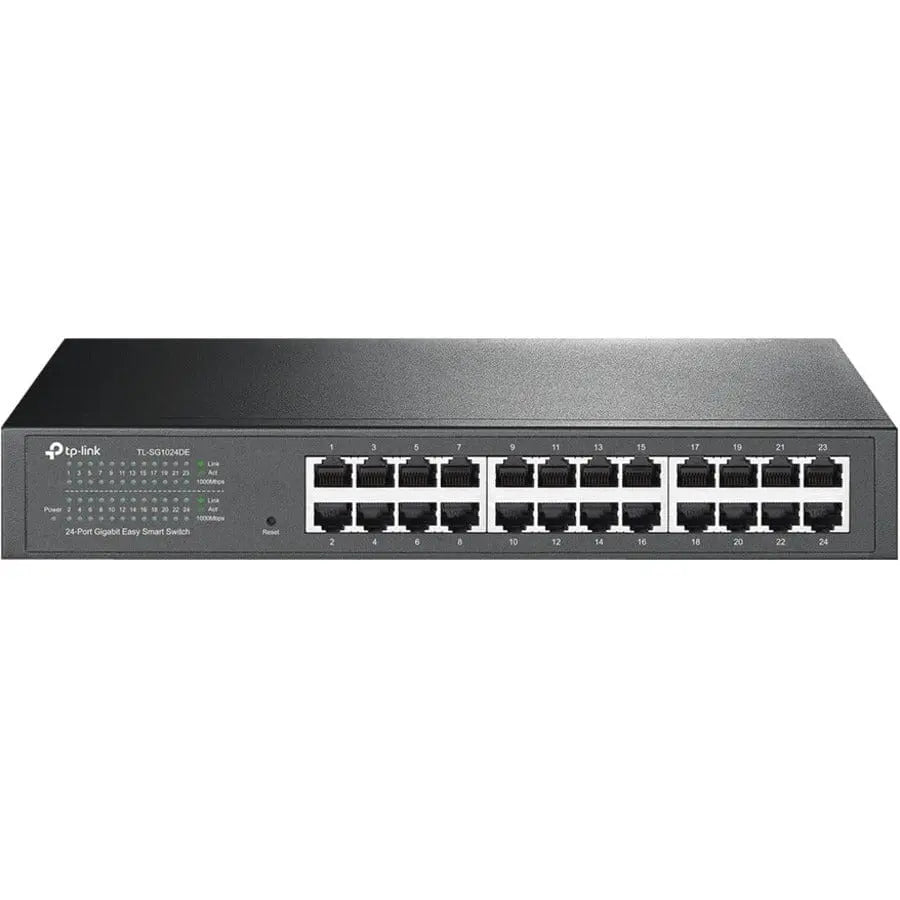 TP-LINK TP-LINK TL-SG1024DE - 24-Port Gigabit Easy Smart Switch - Limited Lifetime Protection - Plug & Play - Desktop/Rackmount - Sturdy Metal w/ Shielded Ports - Support QoS, Vlan, IGMP & LAG - TL-SG1024DE
