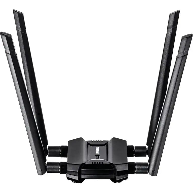 TRENDnet AC1900 High Power Dual Band Wireless USB Adapter, Increase-Extend WiFi Wireless Coverage, Stream 4K HD Video, Windows-Mac OS Compatible, USB 3.0 to USB Type A, Black, TEW-809UB - AC1900 High ... - TEW-809UB TRENDNET