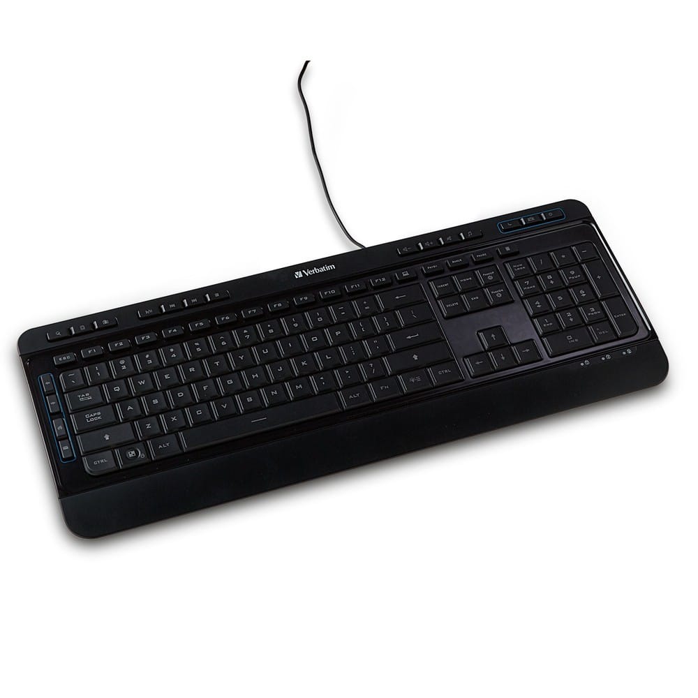 VERBATIM Keyboards Verbatim Illuminated Wired Keyboard - 99789