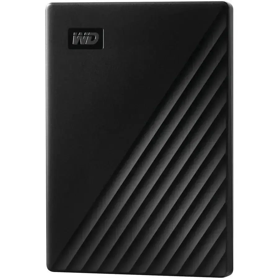 WD WD My Passport 2 TB Portable Hard Drive - External - Black - USB 3.2 - 256-bit Encryption Standard - WDBYVG0020BBK-WESN