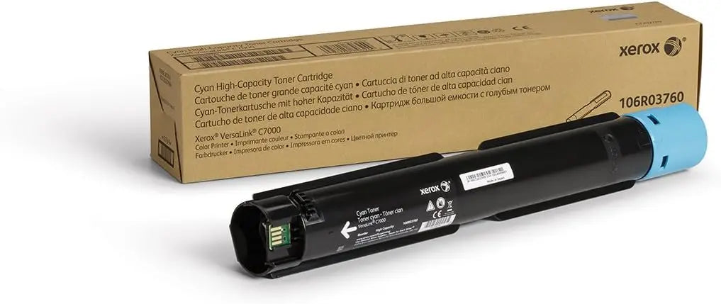 XEROX Printers/Printer Ink and Toners Xerox VersaLink C7000 Cyan High Capacity Toner Cartridge - 106R03760