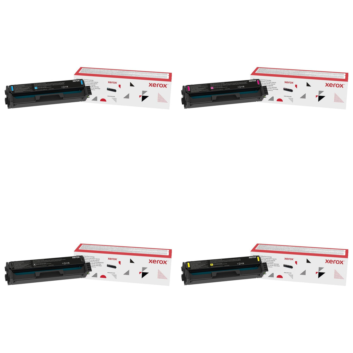 Xerox 4 Pack 006R04391, 006R04392, 006R04393, 006R04394 Complete Toner Set for C230/C235