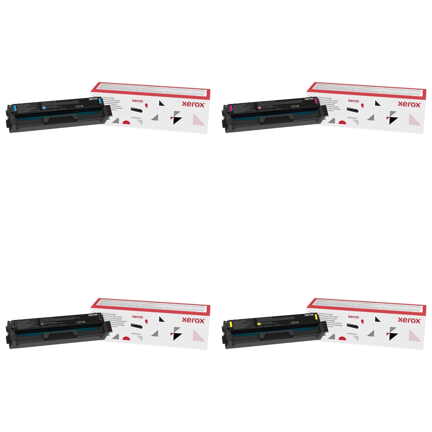 Xerox 4 Pack 006R04391, 006R04392, 006R04393, 006R04394 Complete Toner Set for C230/C235
