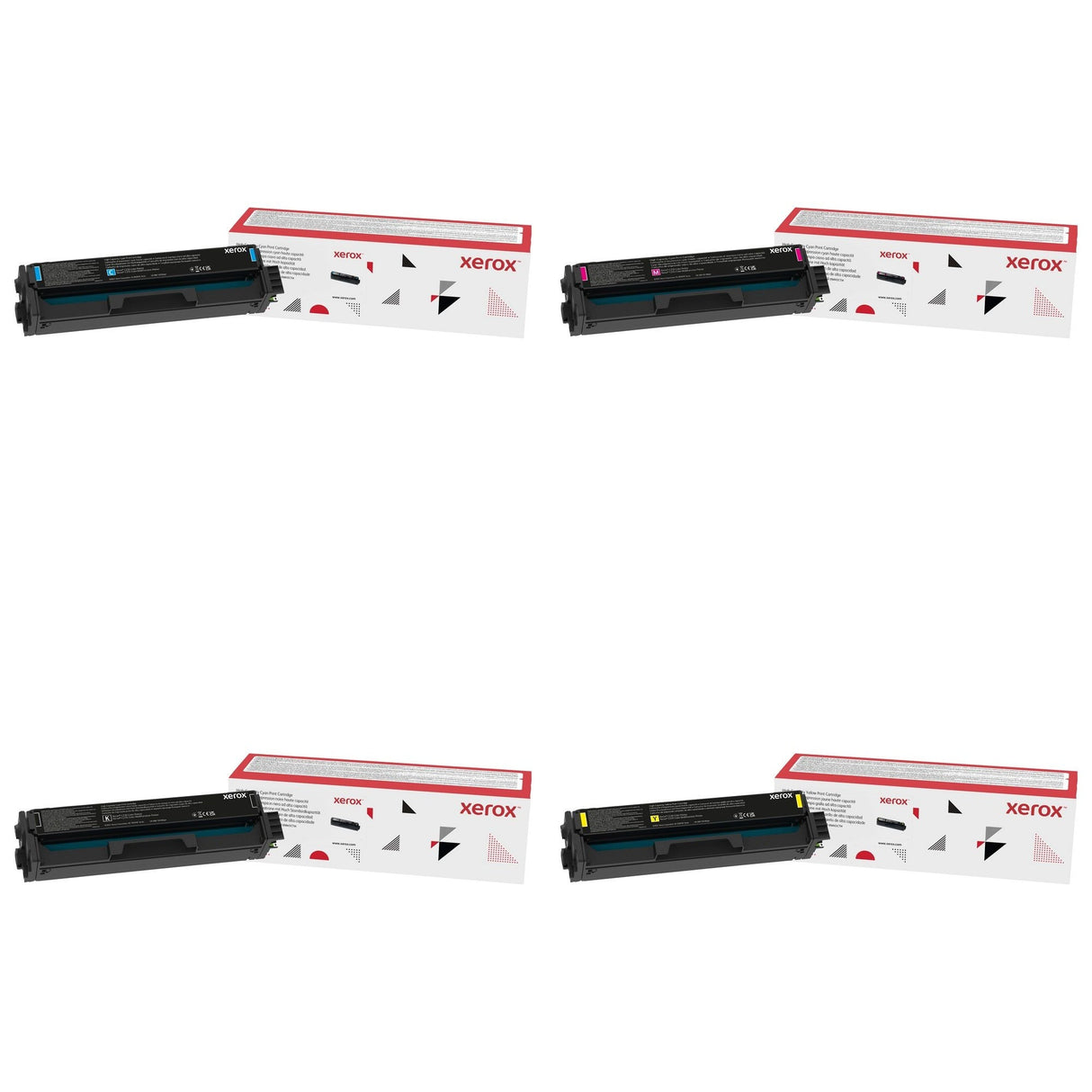 Xerox 4 Pack 006R04391, 006R04392, 006R04393, 006R04394 Complete Toner Set for C230/C235 XEROX