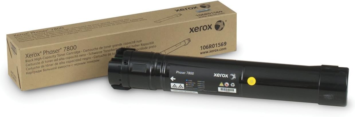 Xerox Genuine Phaser 7800 Black Toner Cartridge (24,000 pages) - 106R01569 - 106R01569