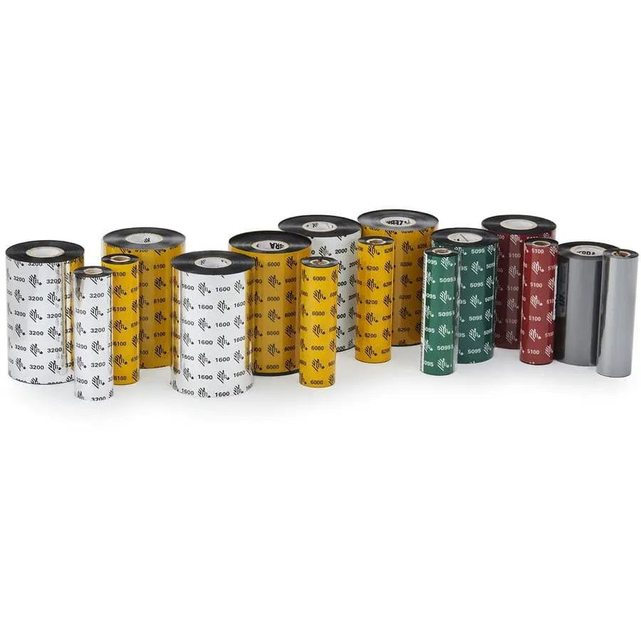ZEBRA Zebra Wax Resin Ribbon 4.33inx1476ft 3200 High Performance 1in core - Thermal Transfer - Black - 6 Carton - 03200BK11045
