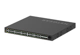 NETGEAR GSM4248PX Managed L2/L3/L4 Gigabit Ethernet (10/100/1000) Power over Ethernet (PoE) 1U Black - GSM4248PX-100NAS