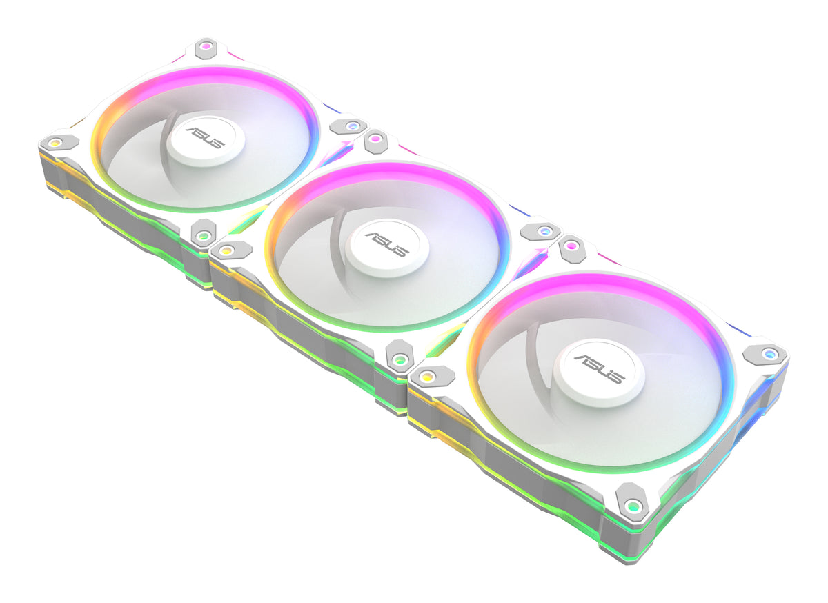 ASUS Prime MR120 Fan ARGB Reverse White 3in1 Computer case 12 cm 3 pc(s) - PRIMR120FANARGBREVWH3N1