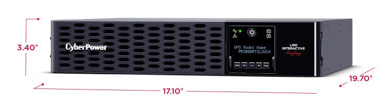 CyberPower Smart App Sinewave uninterruptible power supply (UPS) Line-Interactive 2 kVA 2000 W 8 AC outlet(s) - PR2000RTXL2UCN