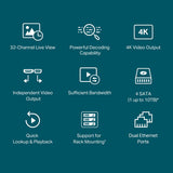 TP-Link VIGI 32 Channel Network Video Recorder - VIGI NVR4032H