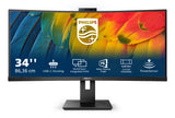 Philips 5000 series 34B1U5600CH/75 computer monitor 86.4 cm (34") 3440 x 1440 pixels Wide Quad HD LCD Black - 34B1U5600CH PHILIPS