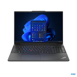 Lenovo ThinkPad E16 Laptop 40.6 cm (16") Touchscreen WUXGA Intel® Core™ i5 i5-1335U 16 GB DDR4-SDRAM 512 GB SSD Wi-Fi 6 (802.11ax) Windows 11 Pro Black - 21JN0040US