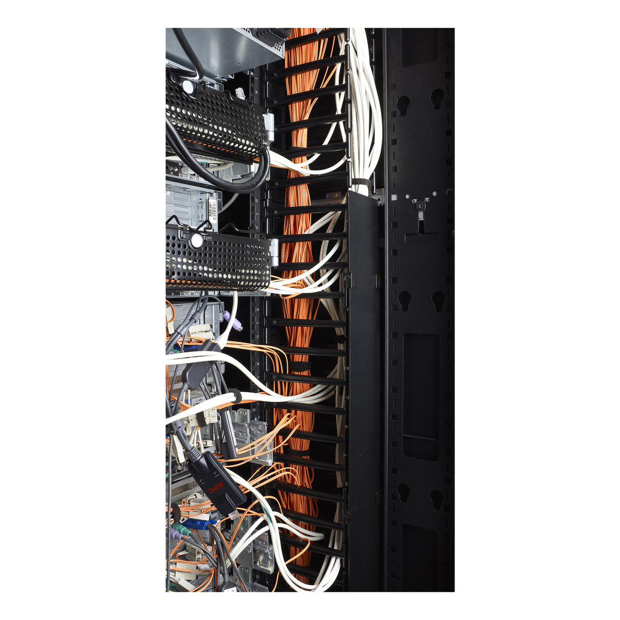 APC NetShelter Cable Management, Vertical Cable Manager, for NetShelter SX 750mm Wide 48U, 97 x 2184 x 160 mm - AR7588