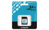 Kingston Technology Canvas Go! Plus 64GB SDXC Canvas Go Plus Gen4 200MB/s C10 UHS-I U3 V30 - SDG4/64GB