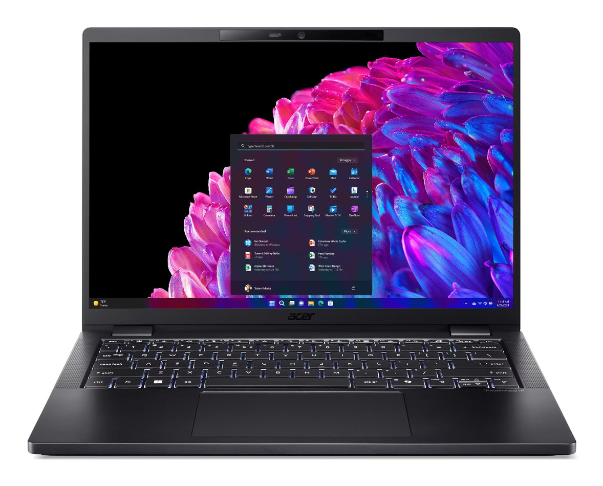 Acer TravelMate P6 TMP614-73T-78TG Intel Core Ultra 7 165H Laptop 35.6 cm (14") Touchscreen WUXGA 32 GB LPDDR5x-SDRAM 1 TB SSD Wi-Fi 7 (802.11be) Windows 11 Pro Black - NX.B5QAA.003 ACER