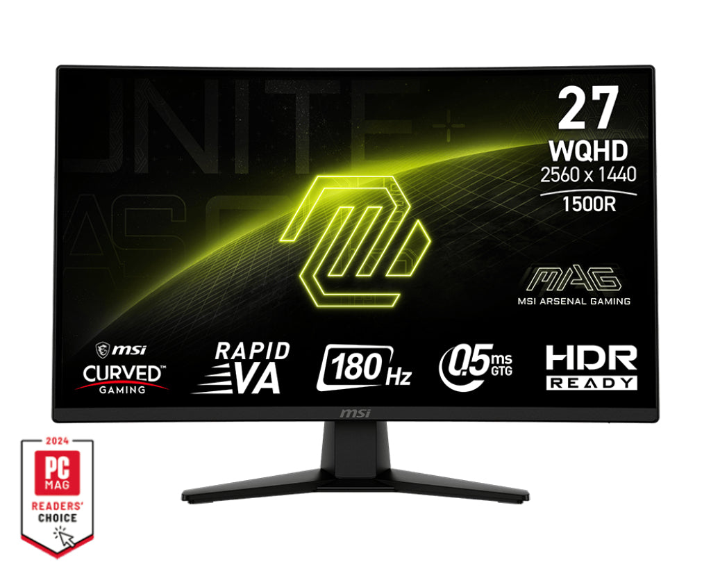 MSI MAG 274CQF computer monitor 68.6 cm (27") 2560 x 1440 pixels Wide Quad HD Black - MAG274CQF