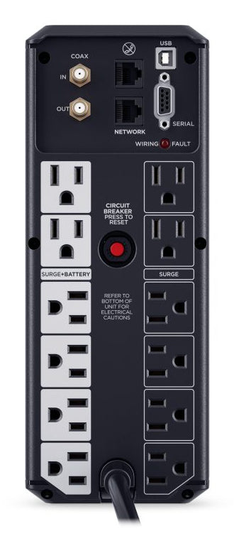 CyberPower LCD Intelligent uninterruptible power supply (UPS) Line-Interactive 1.35 kVA 815 W 12 AC outlet(s) - CP1350AVRLCD3 CYBERPOWER