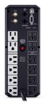CyberPower LCD Intelligent uninterruptible power supply (UPS) Line-Interactive 1.35 kVA 815 W 12 AC outlet(s) - CP1350AVRLCD3 CYBERPOWER