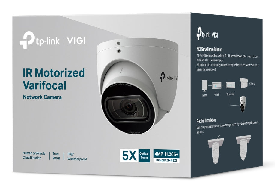 TP-Link VIGI InSight S445ZI Turret IP security camera Outdoor 2688 x 1520 pixels Ceiling - INSIGHT S445ZI