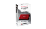 Kingston Technology 2TB XS1000 Red External USB 3.2 Gen 2 Portable Solid State Drive - SXS1000R/2000G