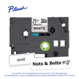 Brother TZe-241G label-making tape Black on white - TZE241G