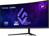 Viewsonic VX3418C-2K computer monitor 86.4 cm (34") 3440 x 1440 pixels UltraWide Quad HD Black - VX3418C-2K