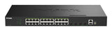 D-Link 28-Port Gigabit Stackable PoE+ Smart Managed Switch with 4 x 10G SFP+ Ports - DGS-1530-28P