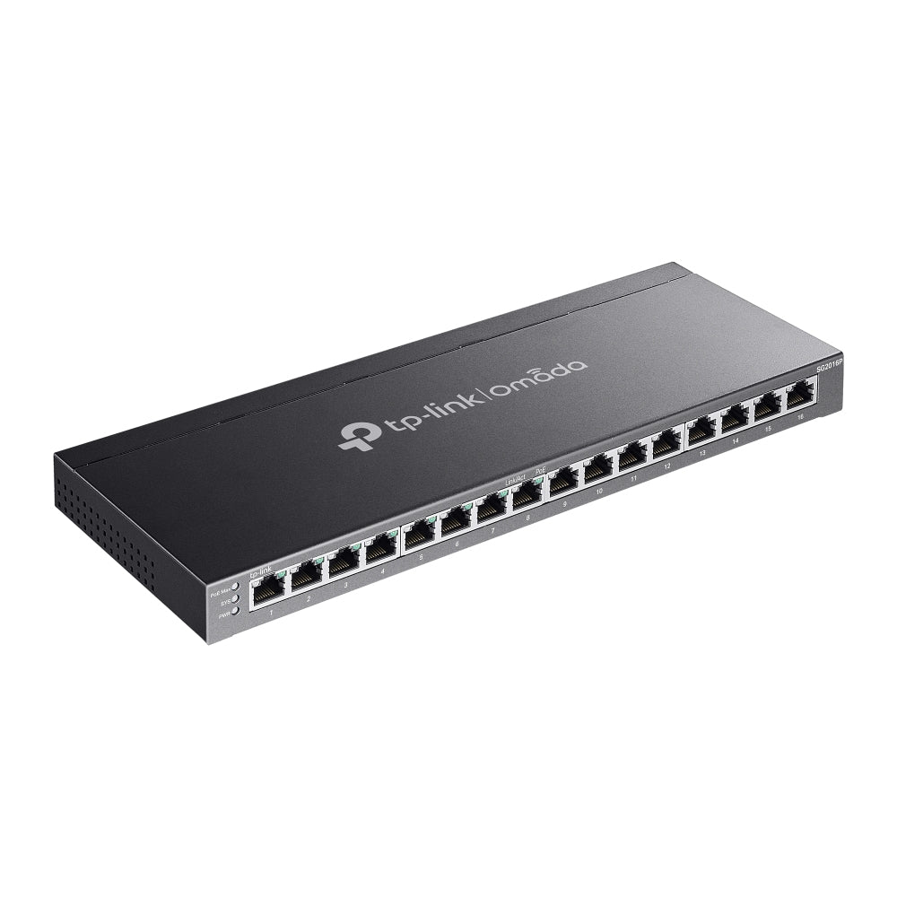 TP-Link Omada 16-Port Gigabit Smart Switch with 8-Port PoE+ - SG2016P