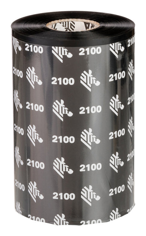 Zebra TT Ribbon, Wax (4.02" x 1476') (1" Core) - 02100BK10245 eCommerce Business Prime