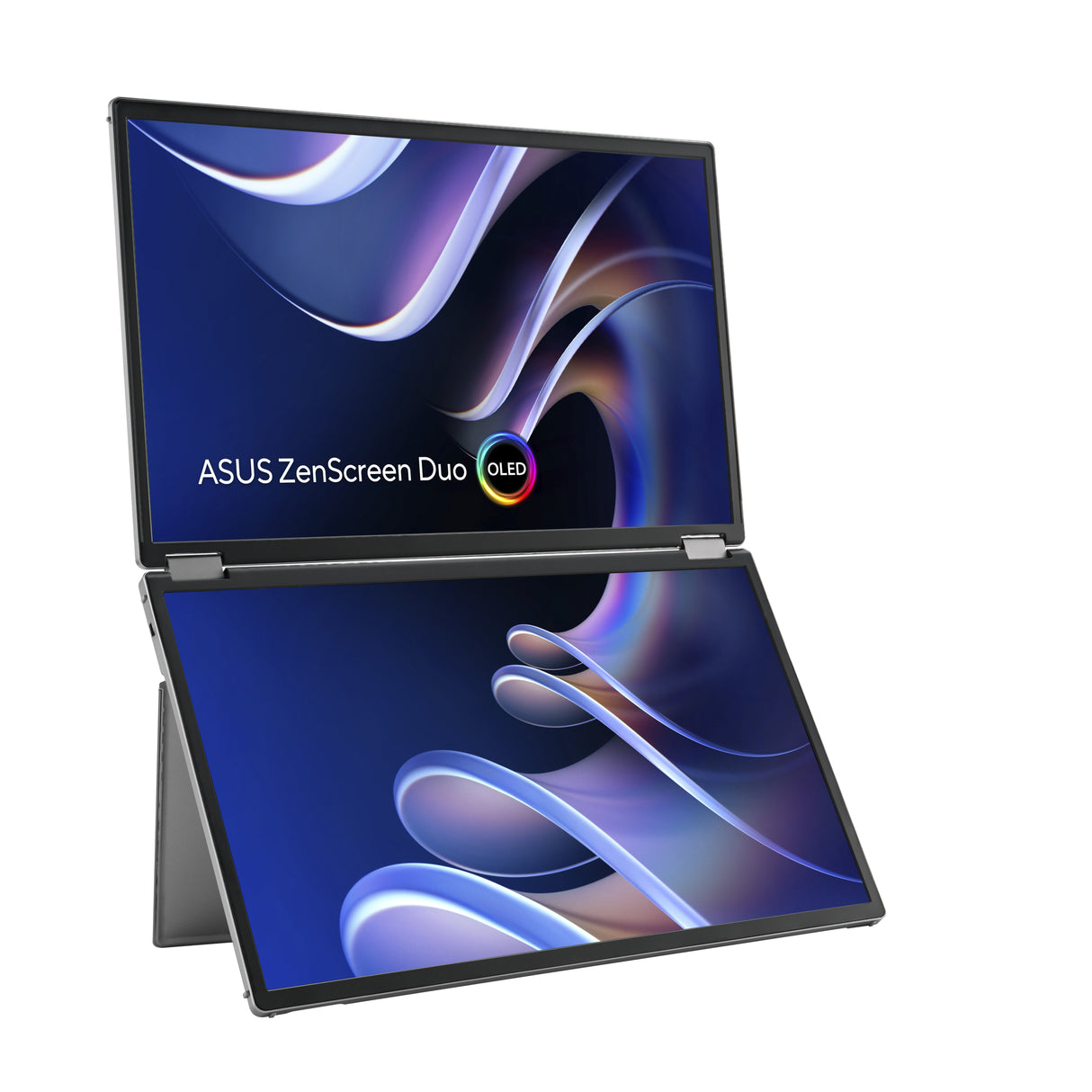 ASUS ZenScreen Duo OLED MQ149CD computer monitor 35.6 cm (14") 1920 x 1200 pixels WUXGA Silver - MQ149CD ASUS