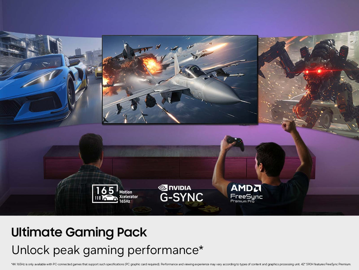 Samsung QN42S90HAEXZA TV 106.7 cm (42") 4K Ultra HD Smart TV Wi-Fi Black - QN42S90HAEXZA SAMSUNG