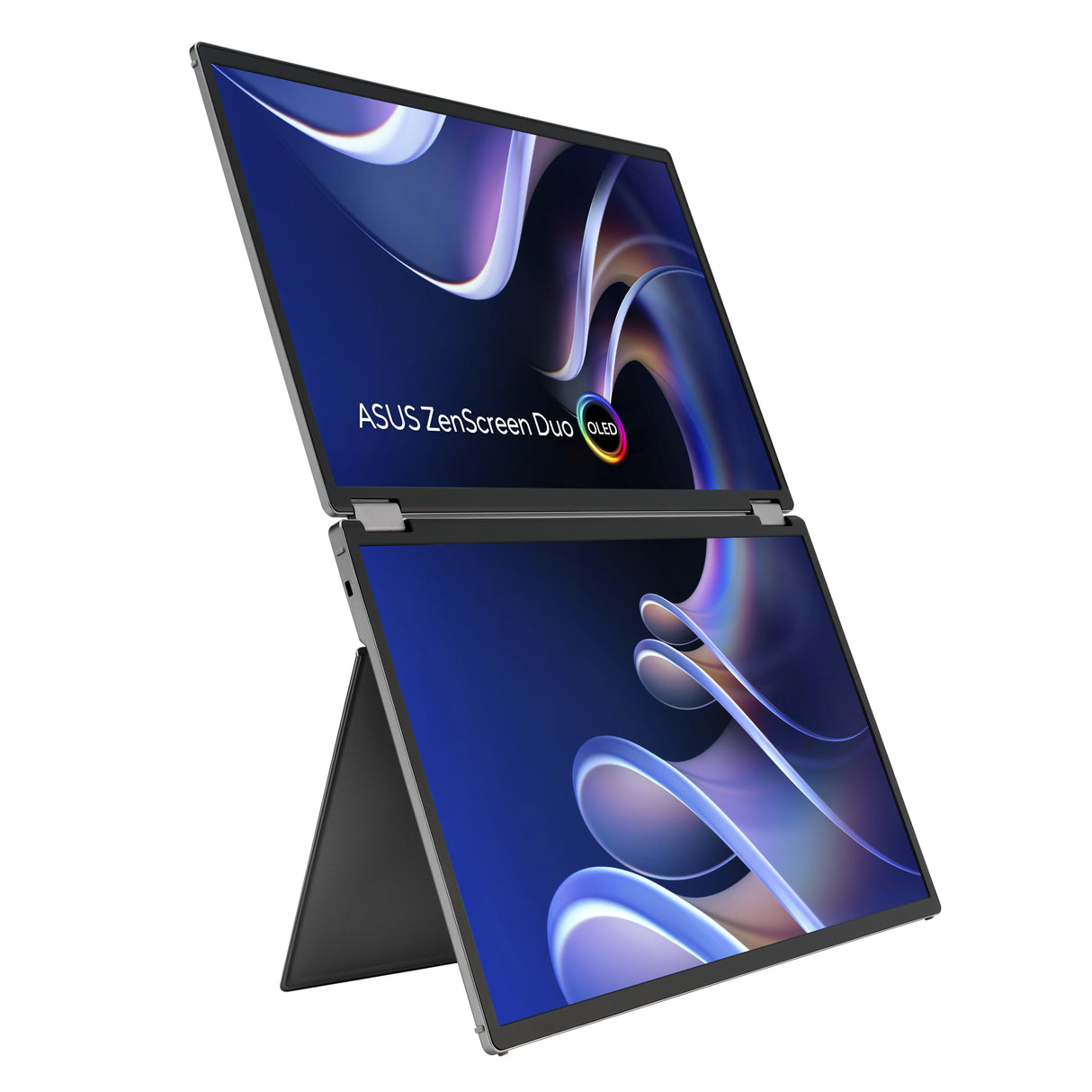 ASUS ZenScreen Duo OLED MQ149CD computer monitor 35.6 cm (14") 1920 x 1200 pixels WUXGA Silver - MQ149CD ASUS