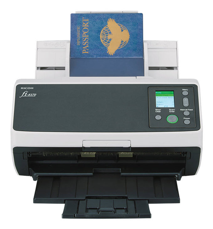 Ricoh FI-8170 ADF + Manual feed scanner 600 x 600 DPI A4 Black, Grey - CG01000-303101