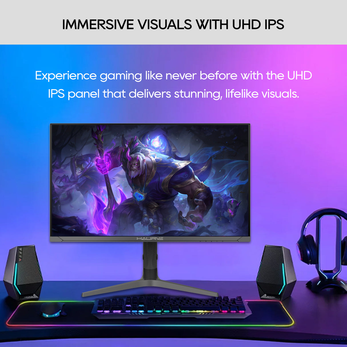 Haurve 32” UHD 4K 144Hz Gaming Monitor (HG3214K)