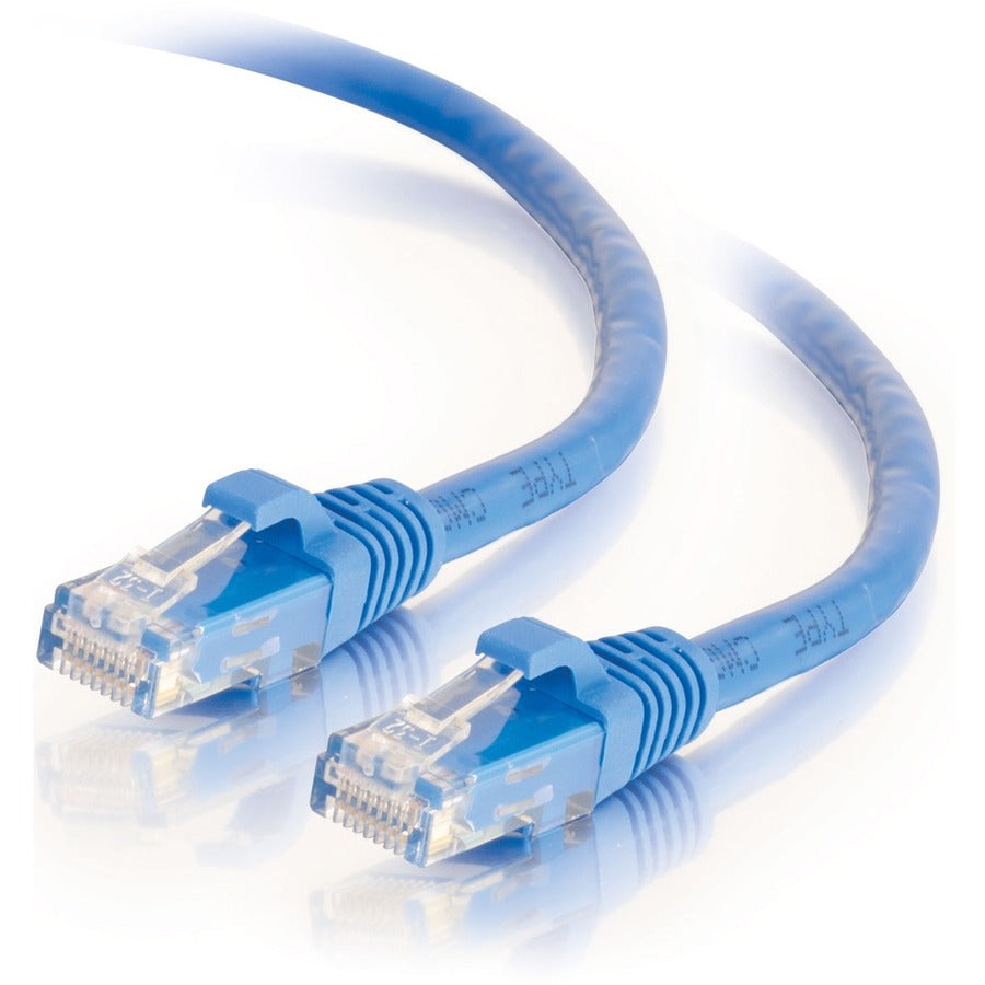 C2G 14ft Cat6 Ethernet Cable - Snagless Unshielded (UTP) - Blue - Category 6 for Network Device - RJ-45 Male - RJ-45 Male - 14ft - Blue - 27144