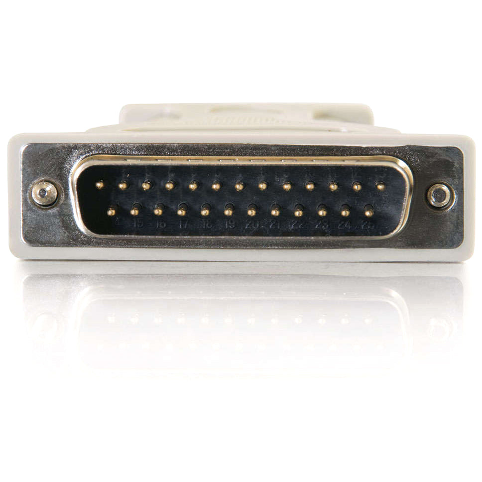 C2G DB9 Male to DB25 Male Serial Adapter - 1 Pack - 1 x 9-pin DB-9 Serial Male - 1 x 25-pin DB-25 Serial Male - Beige - 02450