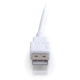 C2G 3m (10ft) USB Extension Cable - USB 2.0 A to USB A - M/F - Type A Male - Type A Female - 9.84ft - White - 26686