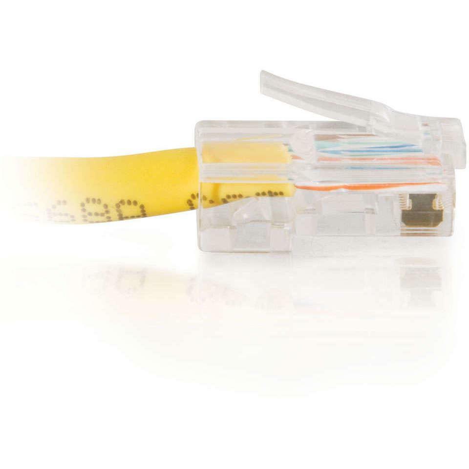 C2G-25ft Cat5e Non-Booted Crossover Unshielded (UTP) Network Patch Cable - Yellow - Category 5e for Network Device - RJ-45 Male - RJ-45 Male - Crossover - 25ft - Yellow - 26696