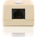 C2G 1-Port Cat5E Surface Mount Box - White - White - 03835