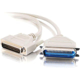 C2G 6ft DB25 Male to Centronics 36 Male Parallel Printer Cable - DB-25 Male - Centronics Male - 6ft - Beige - 02798