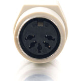 C2G PS/2 Female to AT Male Keyboard Adapter - 1 Pack - 1 x 6-pin Mini-DIN (PS/2) Female - 1 x 5-pin DIN Male - Beige - 02475