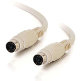 C2G 6ft PS/2 M/M Keyboard/Mouse Cable - mini-DIN (PS/2) Male - mini-DIN Male - 6ft - Beige - 02692
