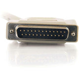 C2G 6ft IEEE-1284 DB25 M/M Parallel Cable - DB-25 Male - DB-25 Male - 6ft - Beige - 06103