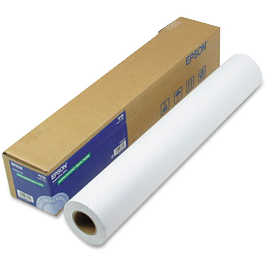 Epson Inkjet Photo Paper - Matte Black - 84 Brightness - 94% Opacity - A1 - 24" x 82 ft - 180 g/m&#178; Grammage - Matte - 1 / Roll - S041385