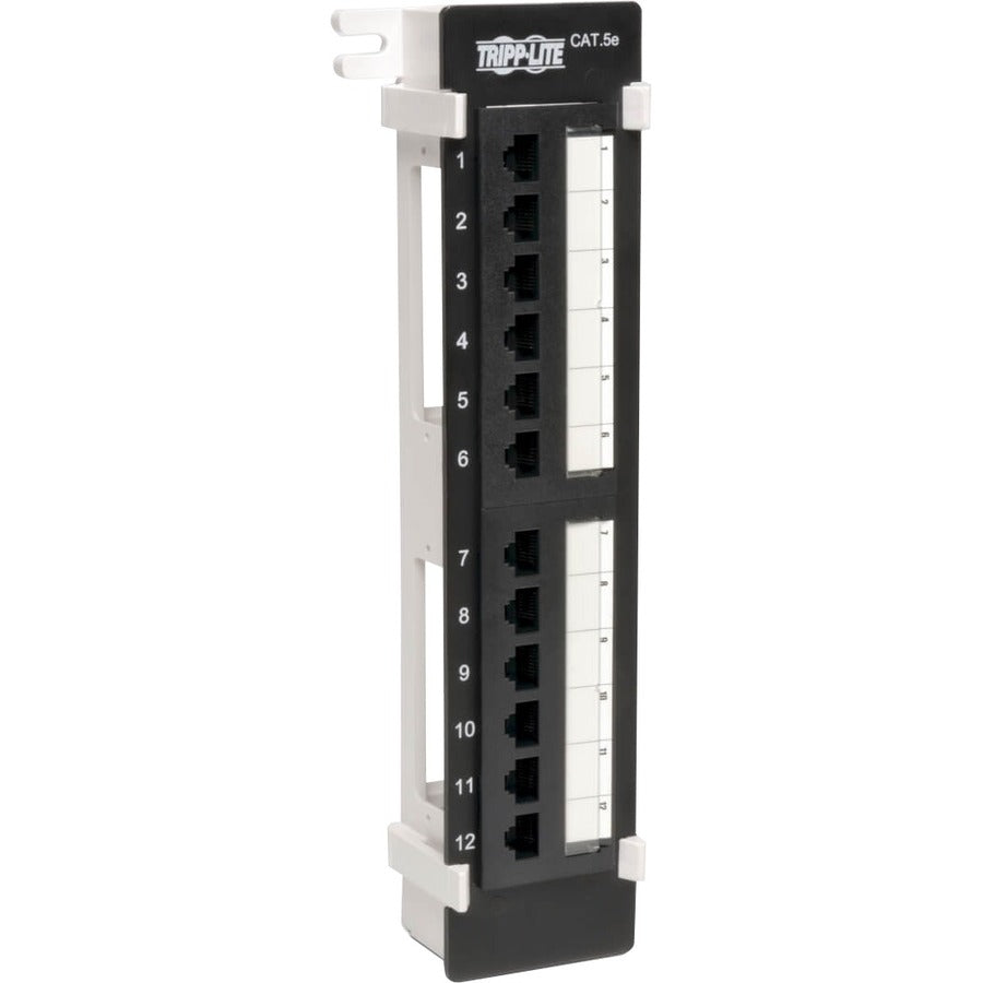 Tripp Lite 12-Port Cat5e Cat5 Wall Mount Patch Panel 568B 110 Punch TAA GSA - 568B, RJ45 Ethernet" - N050-012