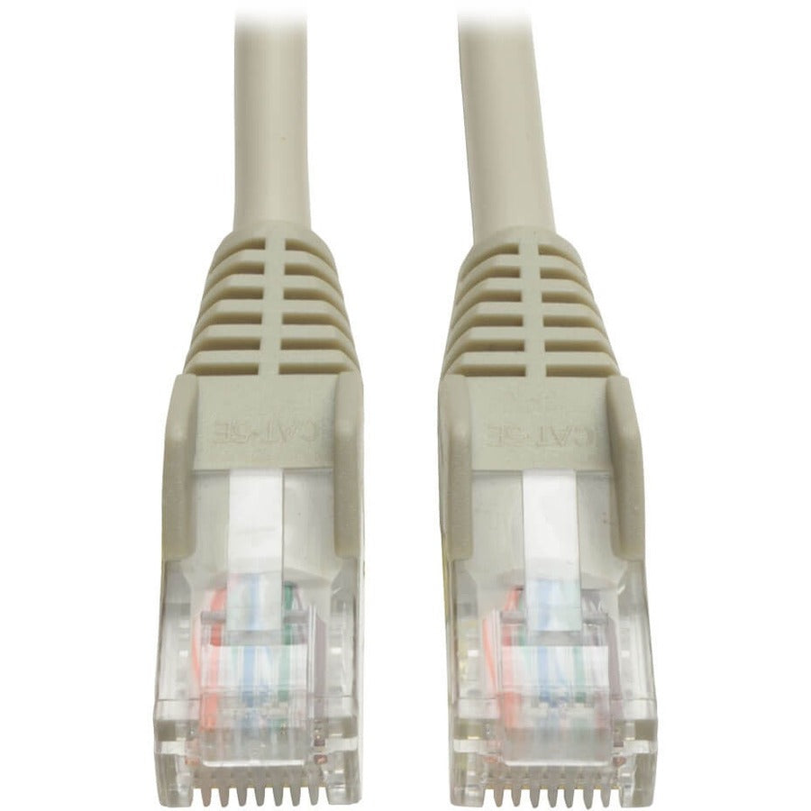 Tripp Lite 7ft Cat5e Cat5 350MHz Gray Snagless Molded Patch Cable RJ45 7' - 7ft - 1 x RJ-45 Male - 1 x RJ-45 Male - Gray - N001-007-GY